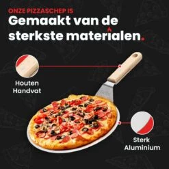 GrillX Pizzaschep Met Pizzasnijder - 30cm - In Luxe Doos - Pizzaspatel Voor BBQ & Oven - BBQ Accesoires Gereedschap -Barbecue Benodigdheden Winkel 1200x1200 614