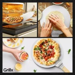 GrillX Pizzaschep Met Pizzasnijder - 30cm - In Luxe Doos - Pizzaspatel Voor BBQ & Oven - BBQ Accesoires Gereedschap -Barbecue Benodigdheden Winkel 1200x1200 617