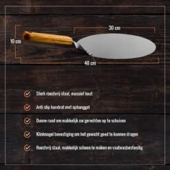 Inpro Pizzaschep RVS - Rond - Voor BBQ En Oven - Pizzaspatel - Taartschep - Houten Handvat - BBQ Gereedschap - Keukengerei - 30 Cm Diameter - Spatel 20 Inpro Pizzaschep RVS - Rond - Voor BBQ En Oven - Pizzaspatel - Taartschep - Houten Handvat - BBQ Gereedschap - Keukengerei - 30 Cm Diameter - Spatel -Barbecue Benodigdheden Winkel 1200x1200 629