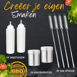 BBQ Gereedschapset - Opbergtas - BBQ Accessoires - BBQ Tang - BBQ Set - BBQ Borstel - BBQ Gereedschap - Roestvrij Staal -Barbecue Benodigdheden Winkel 1200x1200 665