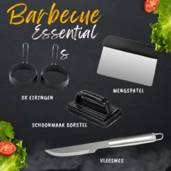 BBQ Gereedschapset - Opbergtas - BBQ Accessoires - BBQ Tang - BBQ Set - BBQ Borstel - BBQ Gereedschap - Roestvrij Staal -Barbecue Benodigdheden Winkel 1200x1200 666