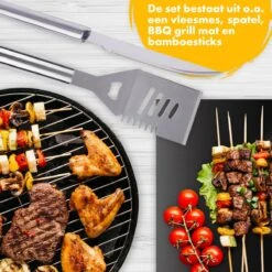 BBQ Accesoires Set Gereedschap Tang Borstel Barbecue Kookgerei - 10 Delig 15 BBQ Accesoires Set Gereedschap Tang Borstel Barbecue Kookgerei - 10 Delig -Barbecue Benodigdheden Winkel 1200x1200 672