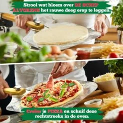 Ecowize Pizzaschep Voor BBQ En Oven - Aluminium Pizzaspatel Vierkant 30cm Met Inklapbaar Handvat - Met Extra Professionele Pizzasnijder -Barbecue Benodigdheden Winkel 1200x1200 677