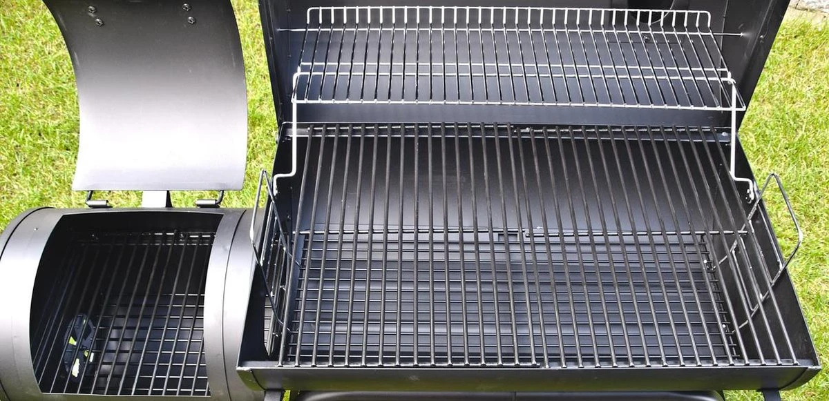 El Fuego Dakota - Barbecue - Smoker - Zwart - Grilloppervlak 66 X 41 Cm - Afmeting 132,5 X 66 X 122 Cm 9 El Fuego Dakota - Barbecue - Smoker - Zwart - Grilloppervlak 66 X 41 Cm - Afmeting 132,5 X 66 X 122 Cm - Afbeelding 9