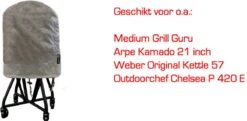 COVER UP HOC Diamond Bbq Hoes Rond - 70x80 Cm - Waterdicht Met Stormbanden En Trekkoord - Geschikt Voor O.a. Kamado, Big Green Egg, Grill Guru, The Bastard, Patton,Weber 12 COVER UP HOC Diamond Bbq Hoes Rond - 70x80 Cm - Waterdicht Met Stormbanden En Trekkoord - Geschikt Voor O.a. Kamado, Big Green Egg, Grill Guru, The Bastard, Patton,Weber -Barbecue Benodigdheden Winkel 1200x586