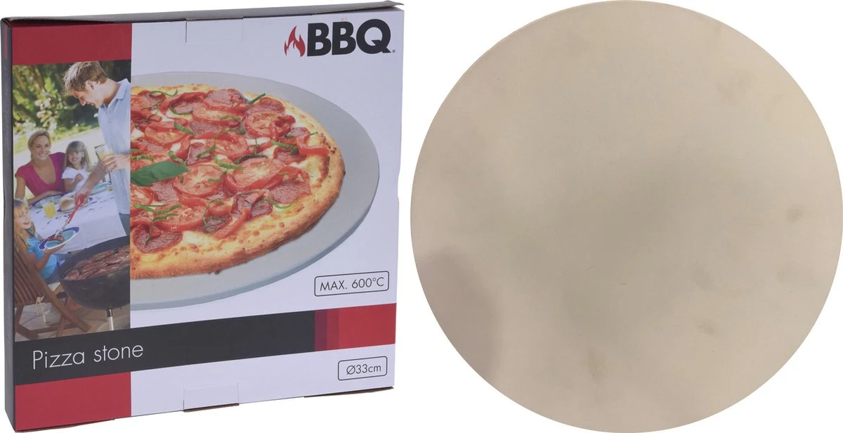 MaxxHome Pizzasteen - BBQ Steen - Pizzasteen Voor De Lekkerste Bereiding Van Een Pizza Op Jouw Barbecue Of In De Oven - Pizza Steen Rond - Medium (33 Cm) 5 MaxxHome Pizzasteen - BBQ Steen - Pizzasteen Voor De Lekkerste Bereiding Van Een Pizza Op Jouw Barbecue Of In De Oven - Pizza Steen Rond - Medium (33 Cm) - Afbeelding 5