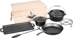 EL Fuego Dutch Oven Set Gietijzer 7-delig -Barbecue Benodigdheden Winkel 1200x637