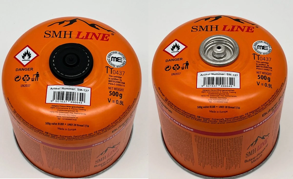 SMH LINE® Gascartridge - 12x 500g - Gascartouche - Easy Clic Cartouche 3 SMH LINE® Gascartridge - 12x 500g - Gascartouche - Easy Clic Cartouche - Afbeelding 3