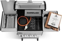 Burnhard Gas BBQ FRED JR. Deluxe - 2 Branders - Incl. Keramische Infraroodbrander & Afdekhoes - Deluxe -Barbecue Benodigdheden Winkel 1200x797 4