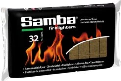 Samba Aanmaakblokjes Bruin (32 Stuks) - Milieuvriendelijk -Barbecue Benodigdheden Winkel 1200x805 1