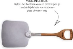 Boska Pizzaschep Barbecue - Kort Handvat - Stabiel - Aluminium - Eikenhout - BBQ Accessoires -Barbecue Benodigdheden Winkel 1200x820
