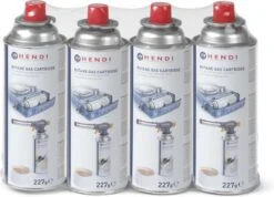 Hendi Gasbussen Butaan Navulling - 227g - Set Van 4 -Barbecue Benodigdheden Winkel 1200x863