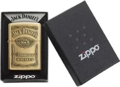 Aansteker Zippo Jack Daniel's Label Brass Emblem -Barbecue Benodigdheden Winkel 1200x869 1