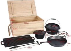 EL Fuego Dutch Oven Set Gietijzer 7-delig -Barbecue Benodigdheden Winkel 1200x872