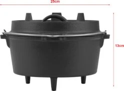 Dutch Oven Enkhuizen Met Deksel Gietijzer Zwart 4,2 L 13 Dutch Oven Enkhuizen Met Deksel Gietijzer Zwart 4,2 L -Barbecue Benodigdheden Winkel 1200x877 1