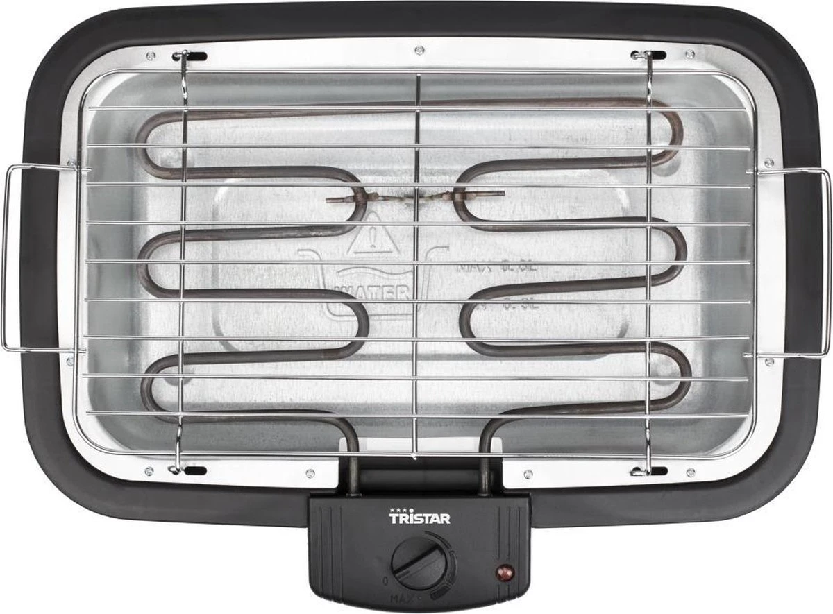 Tristar BQ-2813 Electrische Tafelbarbecue - Grilloppervlak (LxB) 38x22 Cm - 2000W - Zwart 3 Tristar BQ-2813 Electrische Tafelbarbecue - Grilloppervlak (LxB) 38x22 Cm - 2000W - Zwart - Afbeelding 3