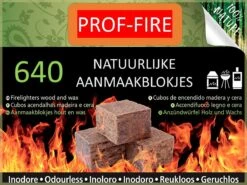 PROF-FIRE - 640 Aanmaakblokjes Bruin- Voordeelbox - Ecologisch - Milieuvriendelijk - CO2 Neutraal - Fire-Up Kwaliteit -Barbecue Benodigdheden Winkel 1200x900 4