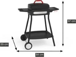 Barbecook Alexia - Elektrische Bbq - Afneembare Grill - Zijtafels - Wielen - 84x55x97cm -Barbecue Benodigdheden Winkel 1200x902 5