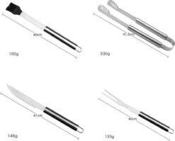 Sens Design BBQ Accesoires - 18 Delig - BBQ Gereedschapset Koffer 11 Sens Design BBQ Accesoires - 18 Delig - BBQ Gereedschapset Koffer -Barbecue Benodigdheden Winkel 1200x969 1