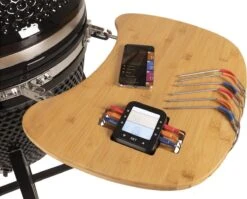 Patton - Kamado 21" - Premium Black - Keramische Barbecue - Incl. Bluetooth Kerntemperatuurmeter - LED Verlichting - Large - Compleet - Zwart -Barbecue Benodigdheden Winkel 1200x969