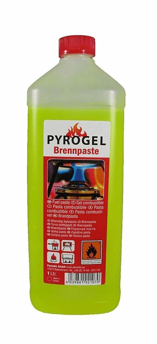 Pyrogel Brandpasta - Fles 1 Liter 2 Pyrogel Brandpasta - Fles 1 Liter - Afbeelding 2