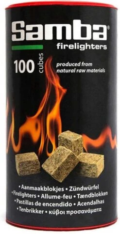 Samba Bruine Aanmaakblokjes Openhaard - 600 Stuks In Kokers - Omdoos -Barbecue Benodigdheden Winkel 614x1200 1