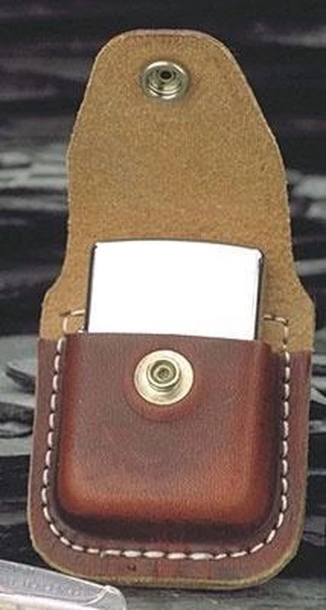 Zippo Pouch Brown With Clip 2 Zippo Pouch Brown With Clip - Afbeelding 2
