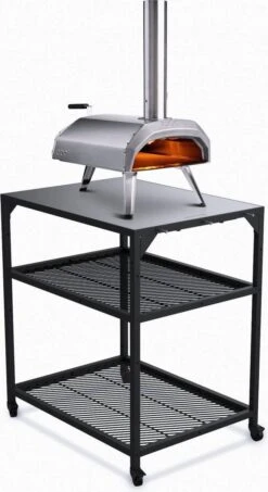 Ooni - Tafel - Medium - Pizza Tafel - 60x80x 90cm - RVS - Zwart 10 Ooni - Tafel - Medium - Pizza Tafel - 60x80x 90cm - RVS - Zwart -Barbecue Benodigdheden Winkel 654x1200