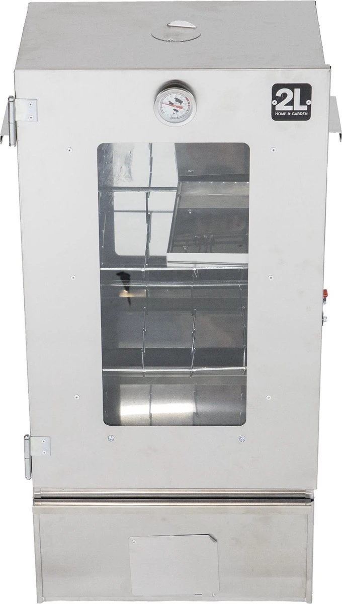 2-L Home & Garden XL Rookoven - RVS - 80x40x28 Cm - 3 Etages 9 2-L Home & Garden XL Rookoven - RVS - 80x40x28 Cm - 3 Etages - Afbeelding 9