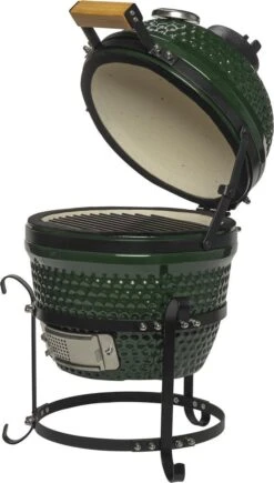Patton Kamado Keramische Houtskoolbarbecue - 13" - Grilloppervlak Ø 28 Cm - Inclusief Heatdeflector - Groen 7 Patton Kamado Keramische Houtskoolbarbecue - 13" - Grilloppervlak Ø 28 Cm - Inclusief Heatdeflector - Groen -Barbecue Benodigdheden Winkel 682x1200 1