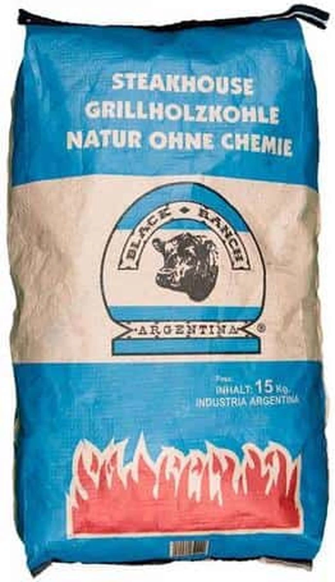 Black Ranch Houtskool 15 Kg – Quebracho – 1 Zak 1 Black Ranch Houtskool 15 Kg – Quebracho – 1 Zak