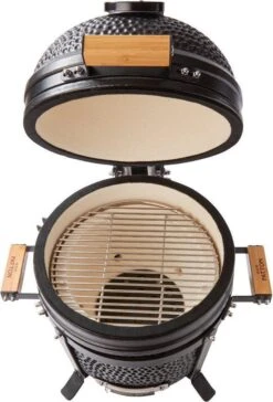 Patton Kamado 15" - Tafel Model - Keramische Barbecue - Premium Black - Medium - Compleet - Mat Zwart 8 Patton Kamado 15" - Tafel Model - Keramische Barbecue - Premium Black - Medium - Compleet - Mat Zwart -Barbecue Benodigdheden Winkel 814x1200
