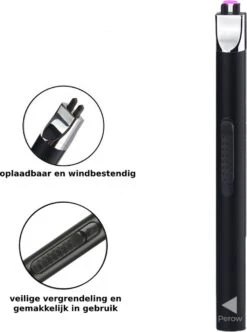 Oplaadbare Lange Elektrische Aansteker - Duurzame Plasma Aansteker - Inclusief Cadeauverpakking - BBQ - Kaarsen - Zwart -Barbecue Benodigdheden Winkel 894x1200 2