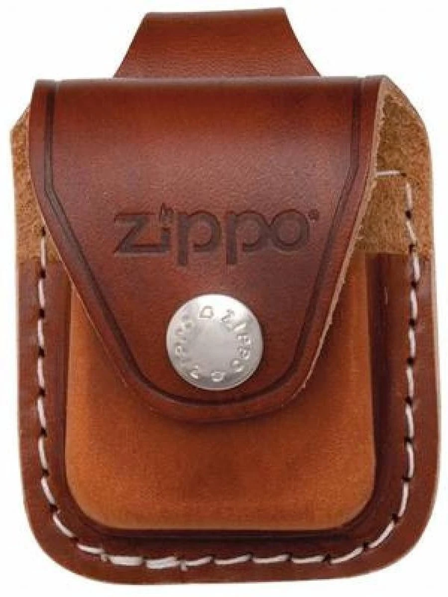 Zippo Pouch Brown With Clip 1 Zippo Pouch Brown With Clip