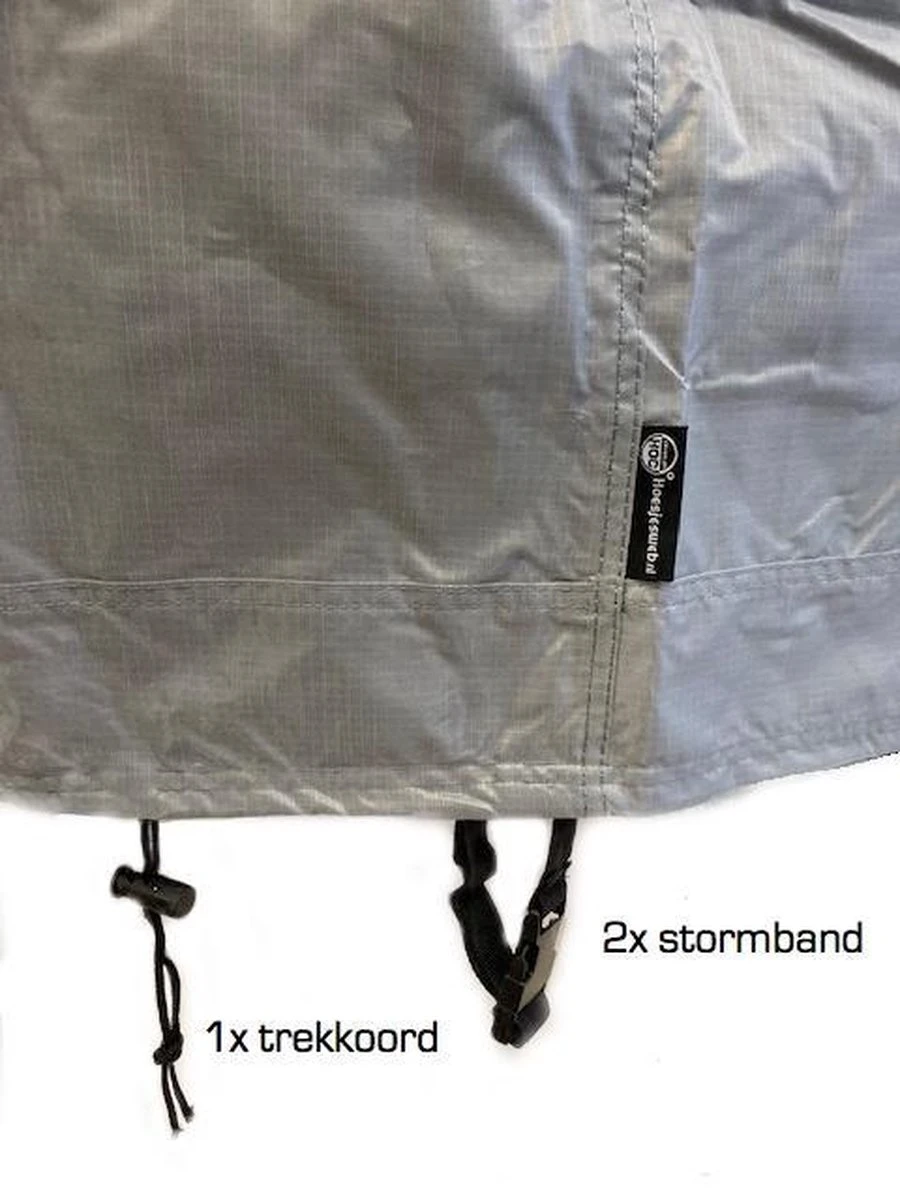 COVER UP HOC Diamond Bbq Hoes Rond - 70x80 Cm - Waterdicht Met Stormbanden En Trekkoord - Geschikt Voor O.a. Kamado, Big Green Egg, Grill Guru, The Bastard, Patton,Weber 7 COVER UP HOC Diamond Bbq Hoes Rond - 70x80 Cm - Waterdicht Met Stormbanden En Trekkoord - Geschikt Voor O.a. Kamado, Big Green Egg, Grill Guru, The Bastard, Patton,Weber - Afbeelding 7