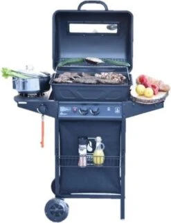 Halifax Gasbarbecue 5,5 KW - Buitenkeuken Met Lavasteen Grillplaat En Gaspit - 100x98 Cm -Barbecue Benodigdheden Winkel 921x1200 3