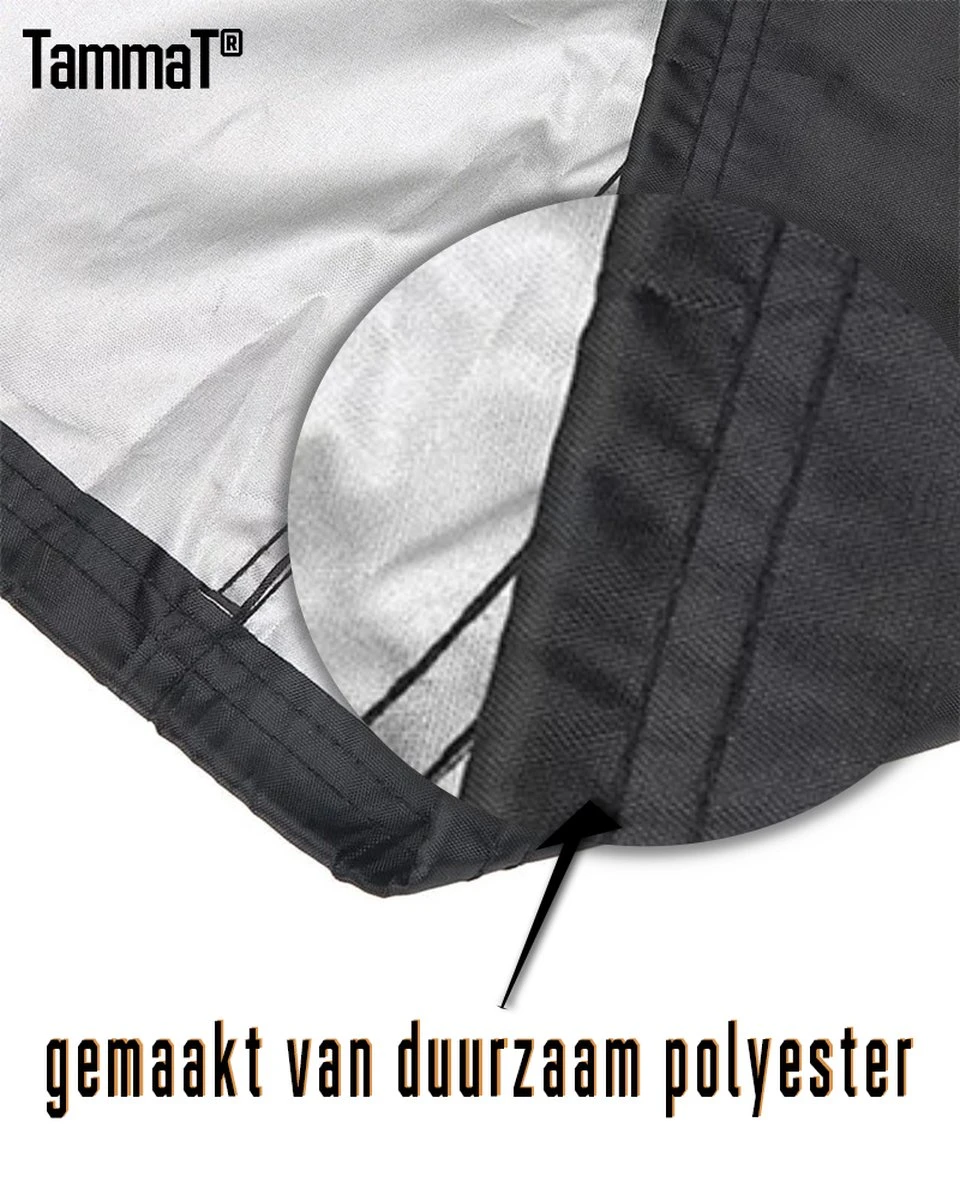 TammaT - BBQ Hoes - Waterdichte Beschermhoes - UV Bescherming - Maat L 170 X 61 X 117 Cm - Met Trekkoord 6 TammaT - BBQ Hoes - Waterdichte Beschermhoes - UV Bescherming - Maat L 170 X 61 X 117 Cm - Met Trekkoord - Afbeelding 6